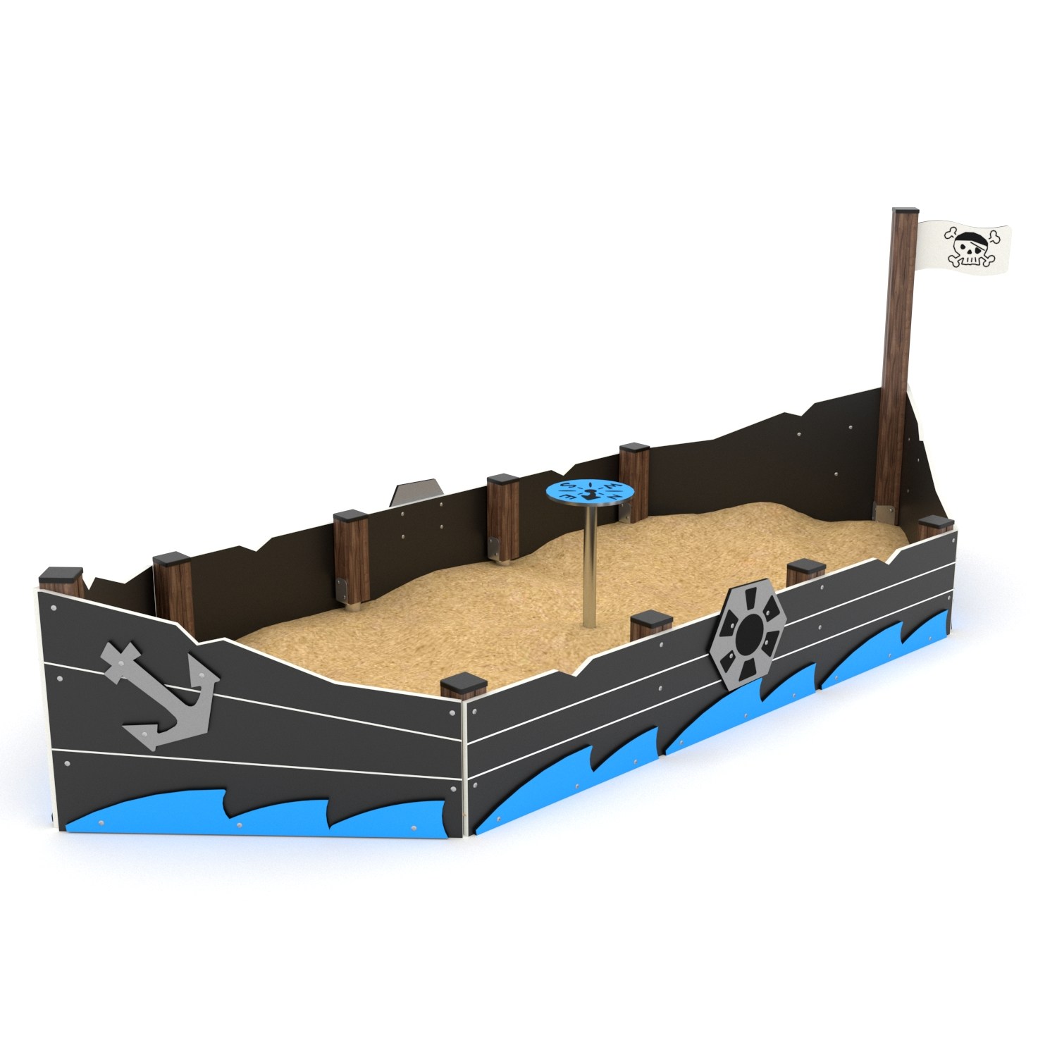Sandkasten Piratenschiff