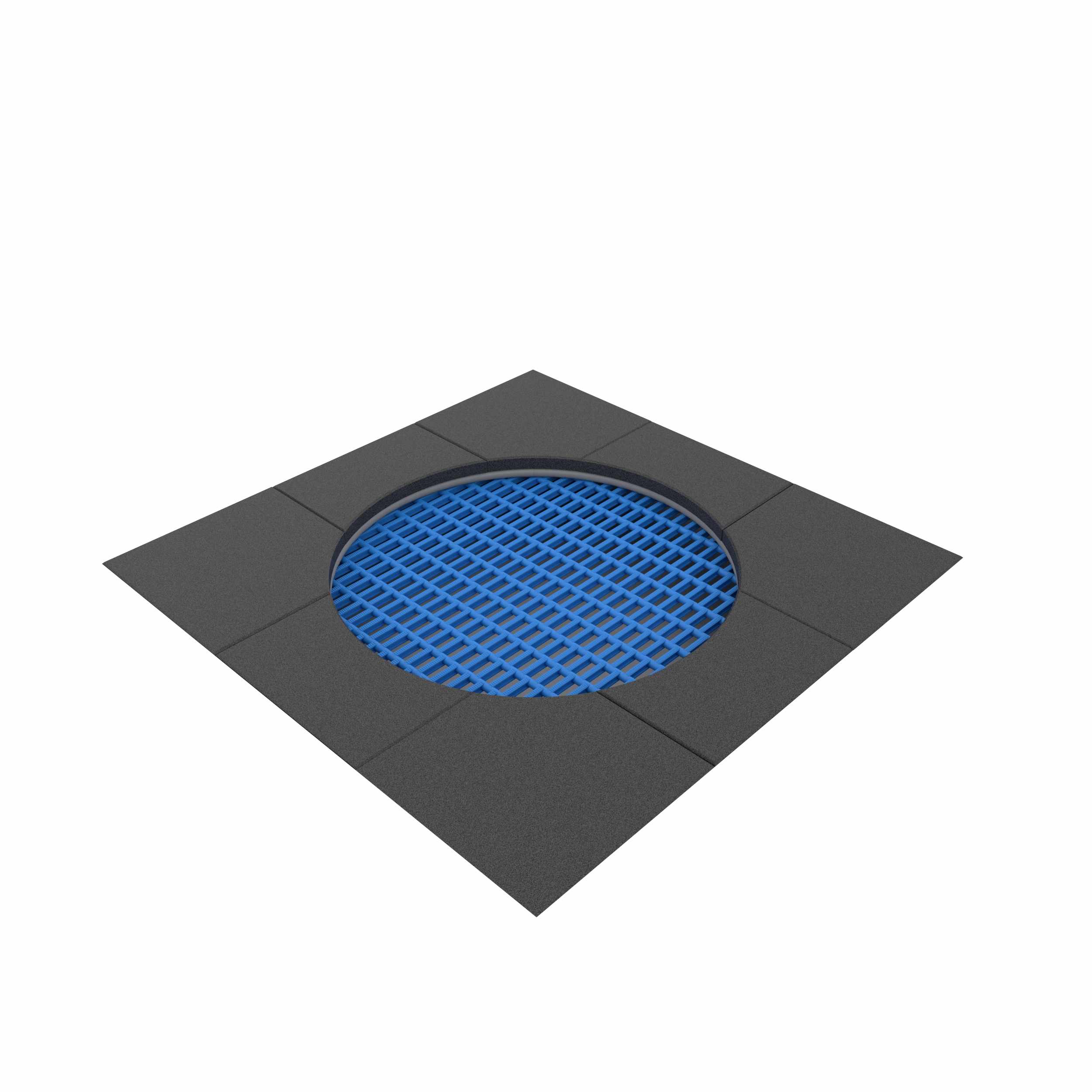 Trampolin 1,5x1,5 m Rund