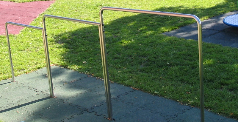 3-Fach Reck Edelstahl